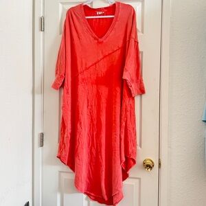 Free People FP Intimately Dusk to Dawn 100% Cotton V-Neck Dress
